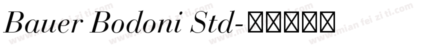 Bauer Bodoni Std字体转换